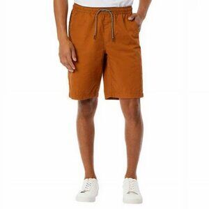 UNIONBAY Rust Cotton Drawstring Shorts Large NWT